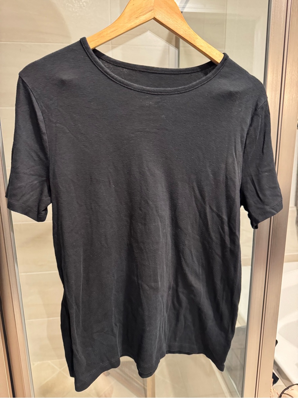 Women’s A New Day Black Short Sleeve Crewneck Tee - Basic Everyday Top